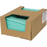 SaniWorks&reg; Choice Counter Cloths, Green/White Helyx Safety & Industrial Supplies