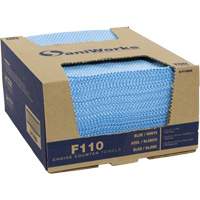 SaniWorks&reg; Choice Counter Cloths, Blue/White Helyx Safety & Industrial Supplies