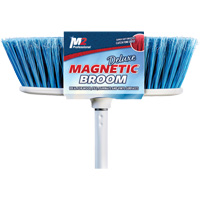 Balai magn&eacute;tique &agrave; t&ecirc;te plate avec manche, pour l'int&eacute;rieur, Longueuer de 48" Helyx Safety & Industrial Supplies