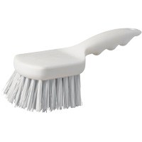 Short Handle Pot Brush, 9" L, Polypropylene Bristles, White Helyx Safety & Industrial Supplies