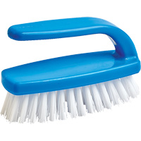 Nail Cleaning Brush, 4" L, Synthetic Bristles, Blue/White Helyx Safety & Industrial Supplies
