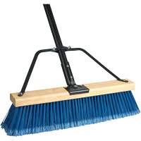 Ryno Push Broom with Braced Handle, 36", Fine, PVC Bristles Helyx Safety & Industrial Supplies