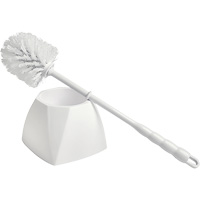 Bowl Brush with Caddy, 15-1/2" L, Polypropylene Bristles, White Helyx Safety & Industrial Supplies
