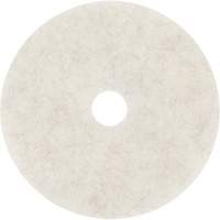 Natural Blend Pad, 17", Burnishing, White Helyx Safety & Industrial Supplies