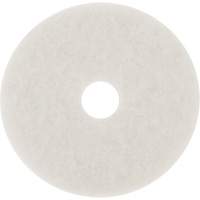 Floor Pad, 10", Buffing/Cleaning/Polish, White Helyx Safety & Industrial Supplies
