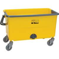 Seau et essoreuse pour vadrouille en microfibres, Passoire, 11 gal. US (44 pintes), Jaune Helyx Safety & Industrial Supplies