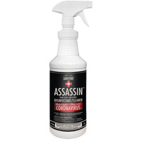 Nettoyant d&eacute;sinfectant pr&ecirc;t &agrave; l'emploi Janitori Assassin, 1 L, Bouteille &agrave; g&acirc;chette Helyx Safety & Industrial Supplies