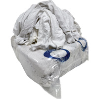 Wiping Rags, Cotton/Fleece, White, 25 lbs. Helyx Safety & Industrial Supplies