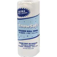Essuie-tout pour cuisines de premi&egrave;re qualit&eacute; Snow Soft, 2 Pli, 85 Feuilles/rouleau, 8" la, 11" lo Helyx Safety & Industrial Supplies