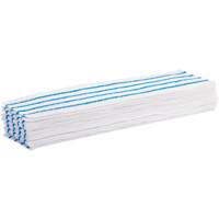Tampon vadrouille jetable, Style Boucles et crochets, Microfibre, 18" lo x 4" la Helyx Safety & Industrial Supplies