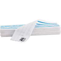 Tampon vadrouille jetable, Style Boucles et crochets, Microfibre, 18" lo x 4" la Helyx Safety & Industrial Supplies