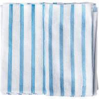 Chiffons jetables, Microfibre, Bleu/Blanc Helyx Safety & Industrial Supplies