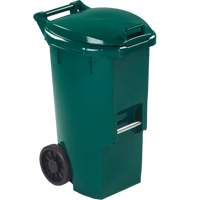 Organic Waste Green Bin, Plastic, 12 US gal. Helyx Safety & Industrial Supplies
