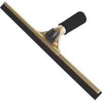 Handheld Window Squeegee, 14", Rubber, Brass Frame Helyx Safety & Industrial Supplies