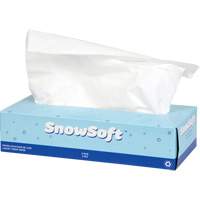 Papier-mouchoir de premi&egrave;re qualit&eacute; Snow Soft, 2 pli, 7,4" lo x 8,4" la, 100 feuilles/boîte Helyx Safety & Industrial Supplies