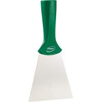 Grattoir en acier inoxydable avec poign&eacute;e montable sur manche, Vert, 4" la x 8" lo Helyx Safety & Industrial Supplies
