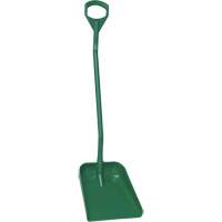 Ergonomic Large Blade Shovel, 51" Length, Plastic, Green Helyx Safety & Industrial Supplies