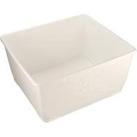 Aero-Tote Tub with Drain Plug, Plastic, White Helyx Safety & Industrial Supplies