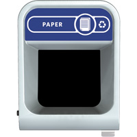 Configure Paper Waste Container, Bulk/Curbside/Deskside, Steel, 45 US gal. Helyx Safety & Industrial Supplies