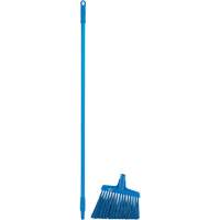 T&ecirc;te &agrave; balai en angle avec manche en m&eacute;tal, Crins Extra-ferme, 12", Polyester, Bleu Helyx Safety & Industrial Supplies