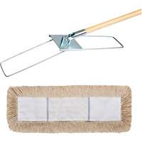 Break-Ezy Dust Mop System, Slip On Style, Cotton, 48" L x 5" W Helyx Safety & Industrial Supplies