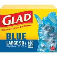 45L Recycling Bags, Regular, 30" W x 33" L, Blue Helyx Safety & Industrial Supplies