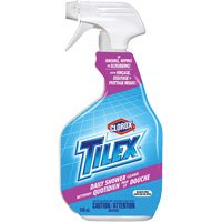 Nettoyant quotidien pour la douche Tilex en vaporisateur, 946 ml, Bouteille &agrave; g&acirc;chette Helyx Safety & Industrial Supplies