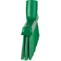 Balai biseaut&eacute; avec pas de vis inclin&eacute;, Crins Moyen, 10", Polyester, Vert Helyx Safety & Industrial Supplies