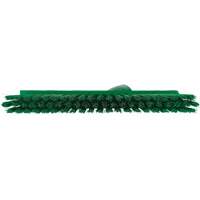 Balai biseaut&eacute; avec pas de vis inclin&eacute;, Crins Moyen, 10", Polyester, Vert Helyx Safety & Industrial Supplies