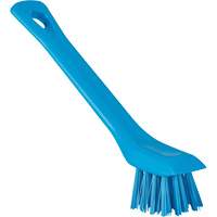 Brosse avec rebord grattoir, Soies Ferme, Longueur de 6", Bleu Helyx Safety & Industrial Supplies