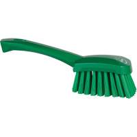Brosse &agrave; r&eacute;curer avec manche court, Soies Doux, Longueur de 10-1/2", Vert Helyx Safety & Industrial Supplies