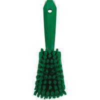 Brosse &agrave; r&eacute;curer avec manche court, Soies Doux, Longueur de 10-1/2", Vert Helyx Safety & Industrial Supplies