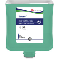 Nettoyant pour les mains, les cheveux et le corps Estesol, 2 L, For&ecirc;t tropicale, Cartouche en plastique Helyx Safety & Industrial Supplies
