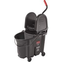 Wavebrake&reg; Bucket & Wringer, Down Press, 8.75 US Gal.(35 Quart), Black Helyx Safety & Industrial Supplies