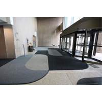 Supreme Knob Entrance Matting, Wiper/Scraper, 6-1/2' x 75-1/2' x 7/16", Charcoal Helyx Safety & Industrial Supplies