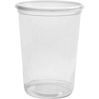 Magik 32 oz. Clear Deli Container without Lid, Plastic, Round Helyx Safety & Industrial Supplies