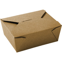 Contenants pour aliments &agrave; emporter Kraft, Ondul&eacute;, Rectangulaire Helyx Safety & Industrial Supplies