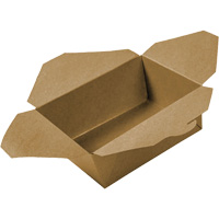 Contenants pour aliments &agrave; emporter Kraft, Ondul&eacute;, Rectangulaire Helyx Safety & Industrial Supplies