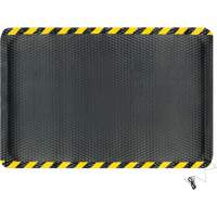 Tapis conductible Hog Heaven, 4' la x 6' lo, 5/8" &eacute;paisseur, Noir/Jaune, Nitrile Helyx Safety & Industrial Supplies