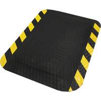 Hog Heaven Mat, Diamond, 2' x 3' x 5/8", Black/Yellow, Nitrile Helyx Safety & Industrial Supplies