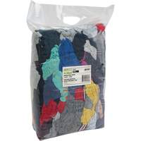 Chiffons fabriqu&eacute;s &agrave; partir de mat&eacute;riaux recycl&eacute;s, Coton, M&eacute;lange de couleurs, 10 lb Helyx Safety & Industrial Supplies