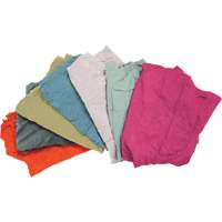 Chiffons fabriqu&eacute;s &agrave; partir de mat&eacute;riaux recycl&eacute;s, Tissu &eacute;ponge, M&eacute;lange de couleurs, 25 lb Helyx Safety & Industrial Supplies