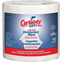 Plus Disinfectant Wipes, 7-9/10" x 5-9/10", 800 Count Helyx Safety & Industrial Supplies