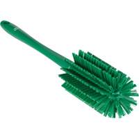 Brosse moyenne avec manche, Soies Ferme, Longueur de 17", Vert Helyx Safety & Industrial Supplies