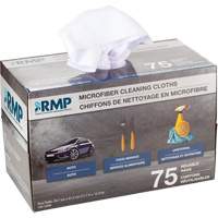 Chiffons lavables pour le nettoyage, Microfibre, Blanc Helyx Safety & Industrial Supplies