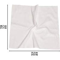 Chiffons lavables pour le nettoyage, Microfibre, Blanc Helyx Safety & Industrial Supplies