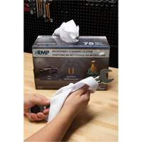 Chiffons lavables pour le nettoyage, Microfibre, Blanc Helyx Safety & Industrial Supplies