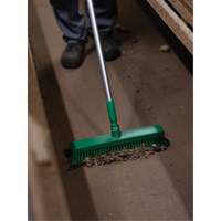 T&ecirc;te de balai-brosse, Crins Fin/Ferme, 16-1/2", Polyester/Polypropyl&egrave;ne, Vert Helyx Safety & Industrial Supplies