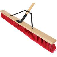 Push Broom with Braced Handle, 36", Medium, PVC Bristles Helyx Safety & Industrial Supplies
