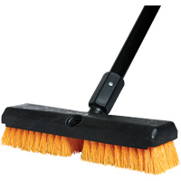 Brosse de nettoyage avec manche, 10" l, Soies Polypropyl&egrave;ne, Noir/Rouge Helyx Safety & Industrial Supplies